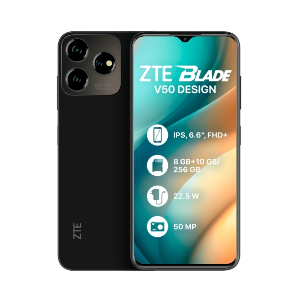 Смартфон ZTE Blade V50 Design 8/256GB Dual Sim Black